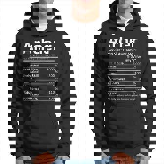 Archer Nutrition Funny Birthday Personalized Name Gift Idea Hoodie | Mazezy