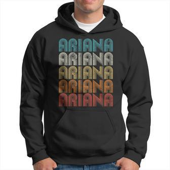 Ariana First Given Name Pride Retro Personalized Hoodie | Mazezy