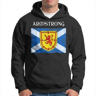 Armstrong Scottish Clan Name Gift Scotland Flag Festival Armstrong Funny Gifts Hoodie | Mazezy