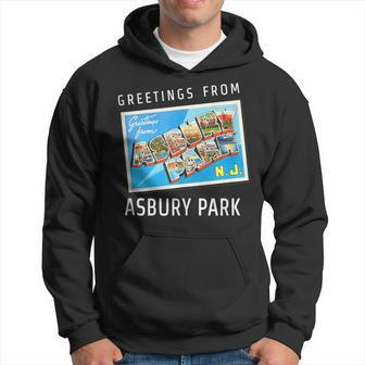 Asbury Park New Jersey Nj Travel Souvenir Postcard Hoodie | Mazezy
