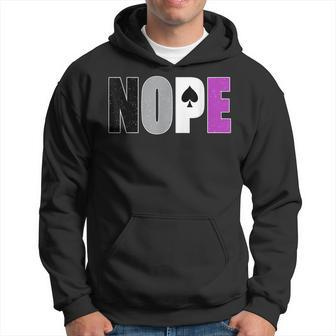 Asexual Pride Nope Ace Flag Asexuality Ally Lgbtq Month Hoodie | Mazezy