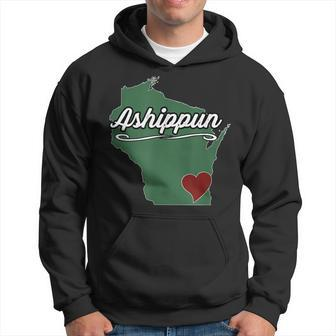 Ashippun Wisconsin Wi Usa City State Souvenir Hoodie | Mazezy UK