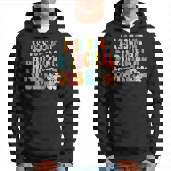 Assistant Principal Vibes Retro 1St Day Of School Principal Hoodie - Thegiftio UK