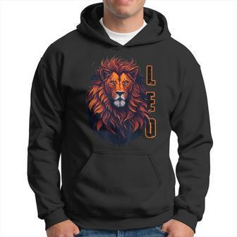 August Birthday Leo Lion Pride Graphic Zodiac Hoodie - Seseable