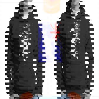 Australian Rules Football Country Flag Silhouette Hoodie | Mazezy