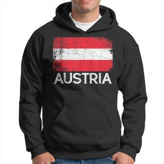 Austrian Flag | Vintage Made In Austria Gift Austria Funny Gifts Hoodie | Mazezy