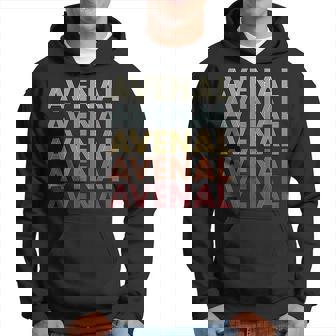 Avenal California Avenal Ca Retro Vintage Text Hoodie | Mazezy