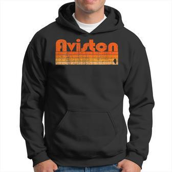 Aviston Illinois Retro 80S Style Hoodie | Mazezy