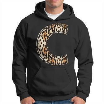 Awesome Letter C Initial Name Leopard Cheetah Print Hoodie | Mazezy