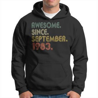 Awesome Since September 1983 40Th Birthday 40 Year Old Hoodie | Mazezy