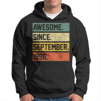 Awesome Since September 1996 27 Years Old 27Th Birthday Hoodie - Seseable