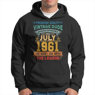 Awesome Since 1961 Gifts 62Nd Birthday Made In July 1961 Hoodie | Mazezy