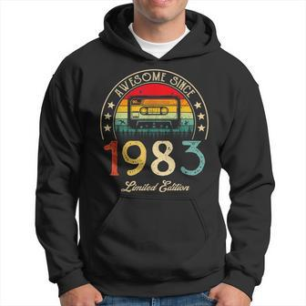 Awesome Since 1983 Vintage 1983 40Th Birthday 40 Years Old 40Th Birthday Funny Gifts Hoodie | Mazezy