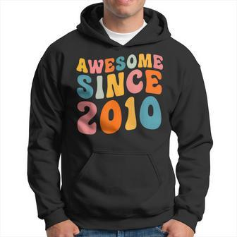Awesome Since 2010 13Th Birthday Vintage Retro Hoodie | Mazezy