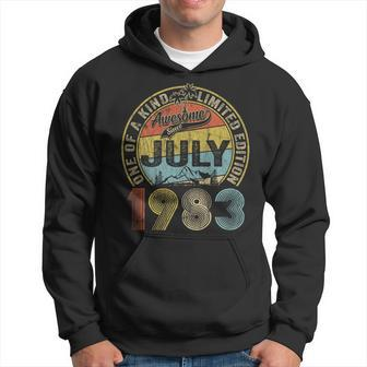 Awesome Since July 1983 40Th Birthday Gifts 40 Years Old Men Funny Birthday Gifts Hoodie | Mazezy