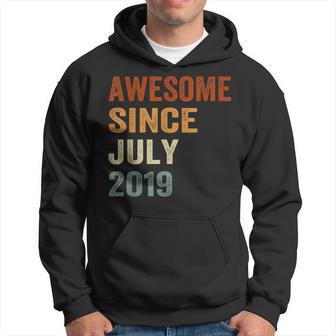 Awesome Since July 2019 4Th Kids And Toddlers Birthday Hoodie | Mazezy