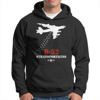 B52 Stratofortress Tech Drawing Cold War Bomber Hoodie | Mazezy