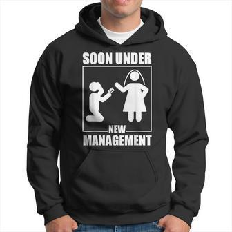 Bachelor Party Under New Management Wedding Groom Hoodie - Seseable