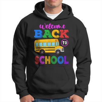 Back To School Bus First Day Of School Elementary Preschool Hoodie - Seseable