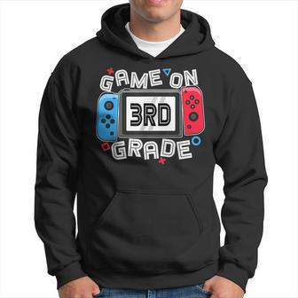 Back To School Game On 3Rd Grade Funny Gamer Kids Boys Hoodie | Mazezy
