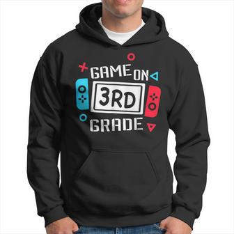 Back To School Game On Third 3Rd Grade Funny Gamer Kids Boys Hoodie | Mazezy