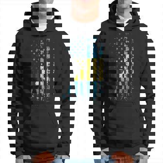 Bahamas Bahamian Flag American Flag Bahamian Pride Hoodie - Thegiftio UK