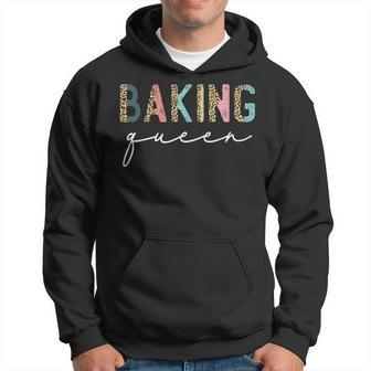 Baking Queen Leopard Baking Lover Baker Pastry Chef Bakery Hoodie | Mazezy