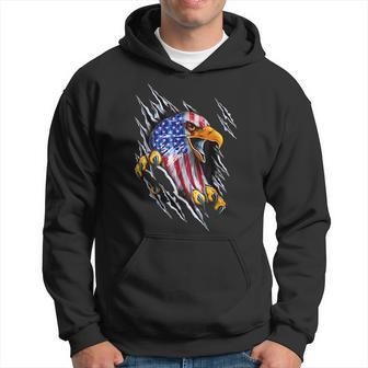 Bald Eagle 4Th Of July Usa American Flag Country Hoodie | Mazezy