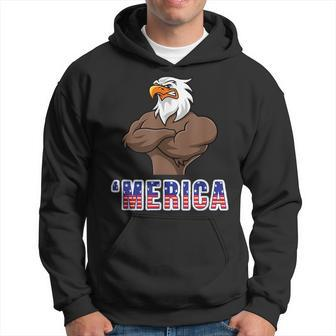 Bald Eagle Merica - Patriotic America Usa 4Th Of July Hoodie | Mazezy CA