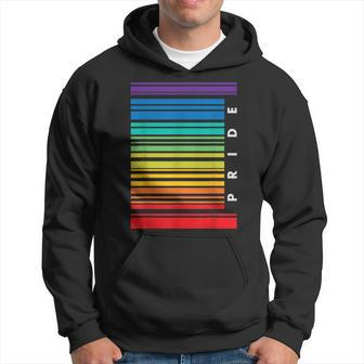 Barcode Gay Pride Lgbt T Lesbian Bisexual Flag Gifts Hoodie | Mazezy
