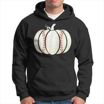Baseball Face Scary Pumpkin Vintage Costume Halloween Pumpkin Funny Gifts Hoodie | Mazezy