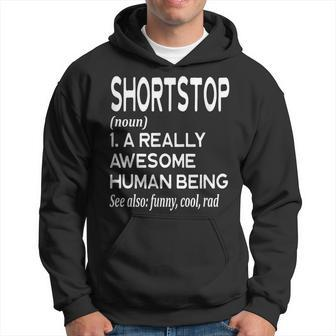 Baseball Player Definition Funny Shortstop Short Stop Hoodie | Mazezy DE