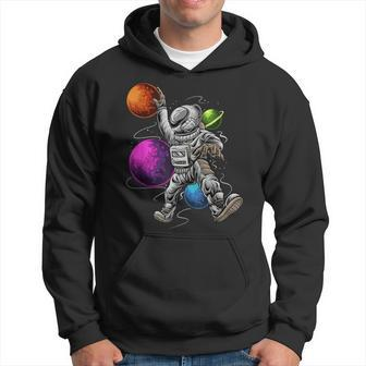 Basketball Astronaut Planets Outer Space Sports Team Player Hoodie - Thegiftio UK