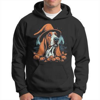 Basset Hound Witch Halloween Costume Dog Lover Puppy Hoodie - Seseable