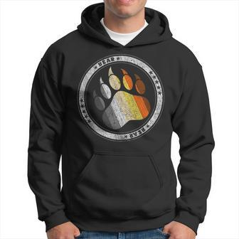 Bear Paw In Colors Of Bear Community Gay Bear Hoodie | Mazezy