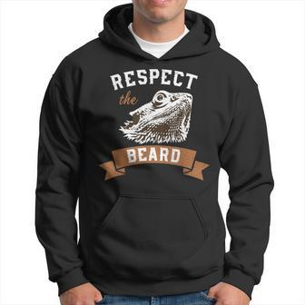 Bearded Dragon Respect The Beard Lizard And Reptile Hoodie | Mazezy