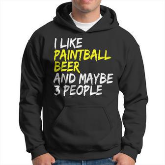 Beer Bier Trinker Markierer I Like Paintball Beer Paintball Hoodie - Monsterry DE