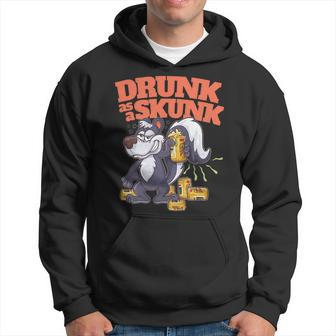 Beer Funny Adult Humor Alcohol Beer Booze Drunk As A Skunk Hoodie - Monsterry UK