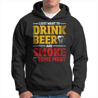 Beer Funny Bbq Chef Beer Smoked Meat Lover Gift Grilling Bbq Hoodie - Monsterry UK