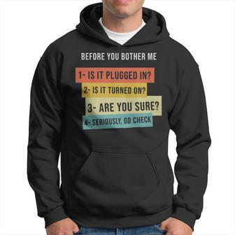 Before You Bother Me Gift For Programming Students - Before You Bother Me Gift For Programming Students Hoodie - Monsterry UK