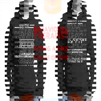 Behavioral Therapist Analyst Technician Rbt Behavior Tech Hoodie | Mazezy