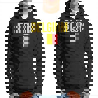 Belgium National Flag Brussels Coat Of Arms Hoodie | Mazezy