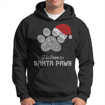 I Believe In Santa Paws With Christmas Hat Hoodie - Thegiftio UK