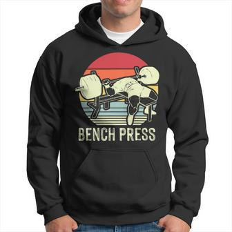 Bench Press Vintage Gym Power Fitness Training Plan Chest Hoodie - Monsterry AU