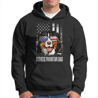 Best Bernese Dad Ever American Flag Dog Lover Hoodie - Seseable