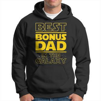 Best Bonus Dad In The Galaxy Stepfather Stepdad Grandpa Hoodie | Mazezy