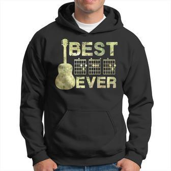 Best Dad Ever Guitar Chords Guitarist Father Fathers Day Hoodie - Seseable