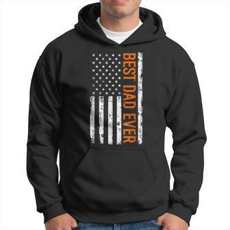 Best Dad Ever With Us American Flag Fathers Day Dad Gift Funny Gifts For Dad Hoodie | Mazezy