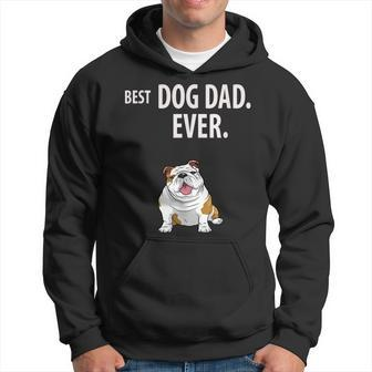 Best Dog Dad Ever Funny English Bulldogs Pups Hoodie | Mazezy