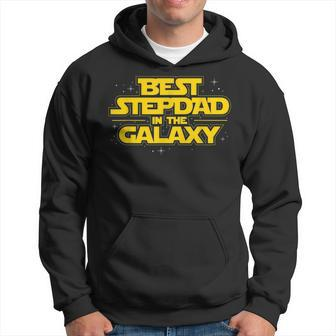 Best Stepdad In The Galaxy - Stepfather Bonus Dad Fatherhood Hoodie | Mazezy
